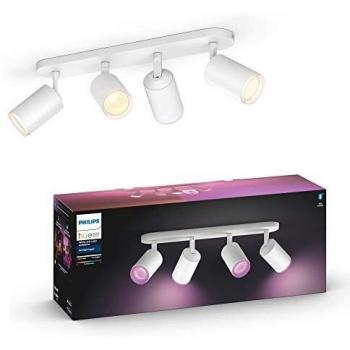Foco Philips Hue Fugato 4 luces LED Blanco y Color Ambiance Smart WiFi y Bluetooth