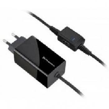 Phoenix Technologies PHCHARGER90PLUG - Adaptador cargador de corriente universal para portátiles, 90 W, 12 conectores, USB, negro