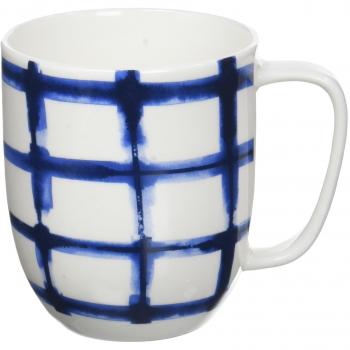 R2S 1713 Indi tazón 38 cl Bone China azul/blanco 22 x 10 x 10 cm)