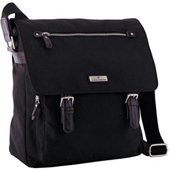 Tom Tailor Acc RINA - Bolso de hombro de material sintético mujer, color negro, talla 27x33x9 cm
