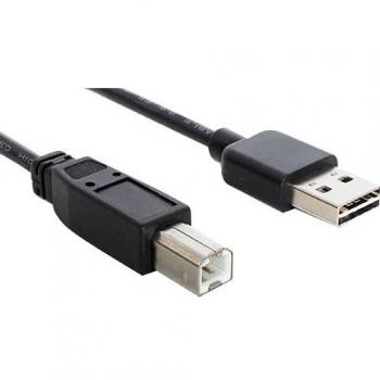 Cable USB 2.0 A - B de 2m en color negro