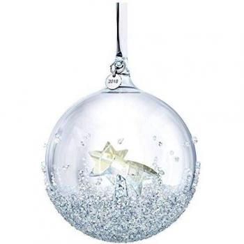Swarovski Christmas Ball Ornament, A.E. 2018, Cristal, Multicolor, 9.9 x 8 x 8 cm,