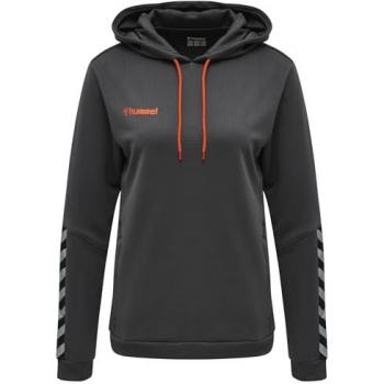 Hummel hmlAUTHENTIC Women's Hooded Sweatshirt - Poly Fabric, Grey