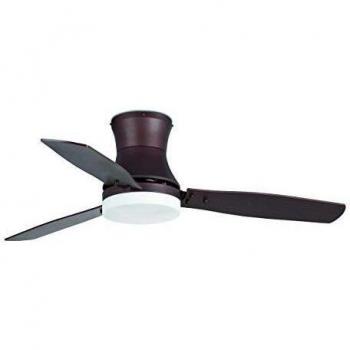 Faro Barcelona 33386 - TONSAY Ventilador de techo con luz marrón 3 palas diametro 1320mm con mando a distancia
