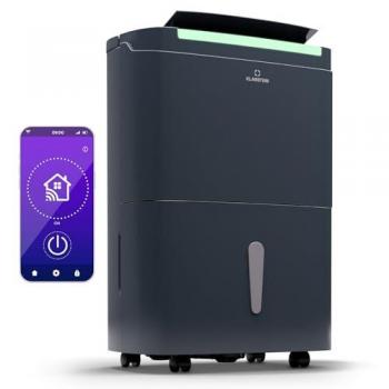 Deshumidificador WiFi Klarstein DryFy Connect 40, Compresión 40 l/d, para espacios de 35-45 m²