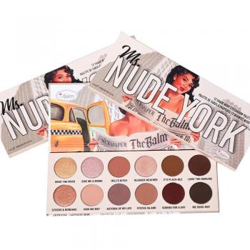 Ms. Nude York Natural Glitter Matte Eyeshadow Palette 14.4g - 12 Colors by theBalm