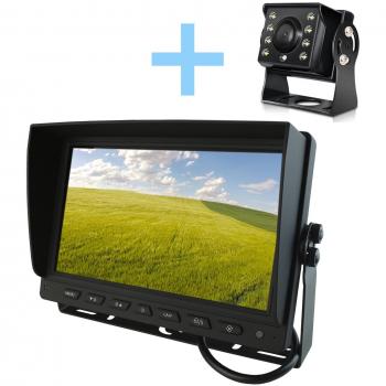 Kit de cámara de aparcamiento Yatek con Pantalla AHD 9 y cámara 1080P con 160º de visión trasera