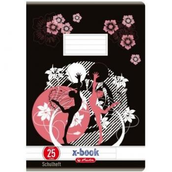 Cuaderno Herlitz x.book A4, 32 hojas, rayado 25, FSC Mix