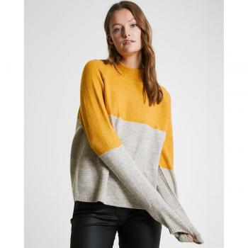 Jersey de mujer de cuello perkins y manga larga