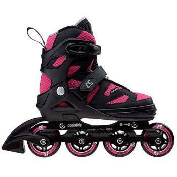 Coolslide Patines En Línea Shoq Jr. 92800398282 - Rollers Patines, Juventud Unisex, Color Negro, Talla 42