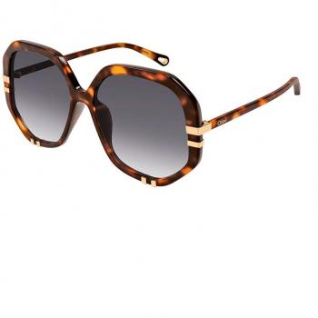 Chloe Women's Brown Full-Rim Octagonal Sunglasses CH0105S 007