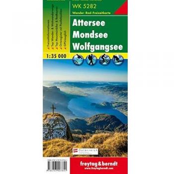 Mapa excursionista Freytag Berndt WK 5282 Attersee - Mondsee - Wolfgangsee 1:35.000
