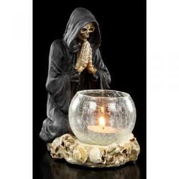 Nemesis now reapers prayer candle holder porta velas negroblanco
