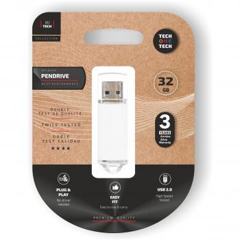 TechOneTech Basic Memoria USB 2.0 32GB Blanca