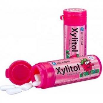 Miradent Xylitol Chicle Sabor Fresa Kids 30uds