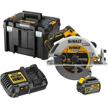 Sierra circular DEWALT 190 mm XR 18V FlexVolt Advantage con batería de 6,0 Ah y sistema TSTAK modelo DCS573T1
