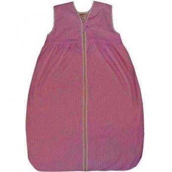 Lana Naturalwear - Saco de dormir a rayas para bebé, color rosa