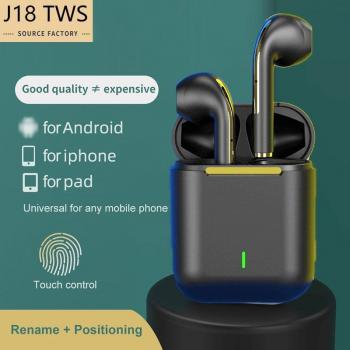Auriculares Inalámbricos Bluetooth J18, Estéreo Intrauditivos, Manos Libres para Deporte y Juegos, Compatibles con Android e iOS, Color Oro Rosa
