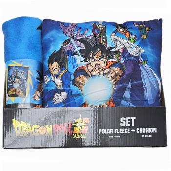 Set de Manta Polar y Cojín Dragon Ball Super