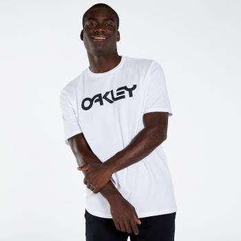 Camiseta Oakley Mark II 2.0 blanca para hombre, manga corta, con logo negro, talla XL