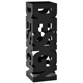 vidaXL Umbrella Stand Design Steel Black