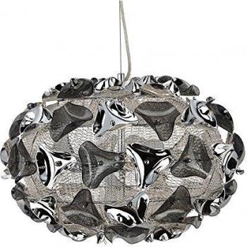 Lámpara colgante Molecule Cromo 3 bombillas 150 cm
