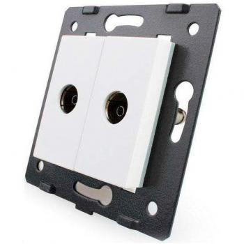 Mecanismo de empotrar 2x TV blanco LEDBOX