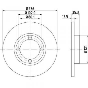 Hella 8dd 355 107 – 011 freno