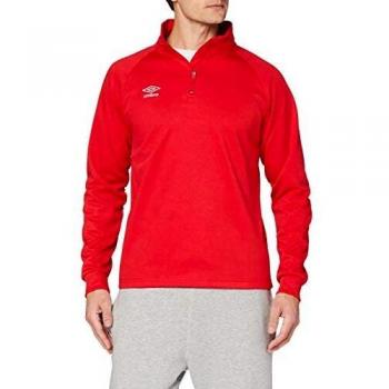UMBRO Glory Sudadera, Hombre, Rojo, XL