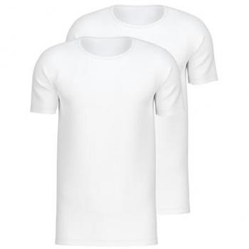 Camiseta CALIDA Natural Benefit 2 Piezas para Hombre, XL, Blanca, Algodón Suave y Elástico
