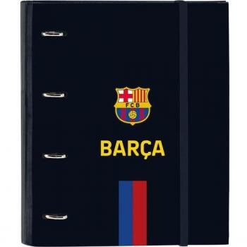Carpeta con Anillas FC Barcelona Safta A4 100 Hojas Cuadriculadas 5x5 35mm Primera Equipación