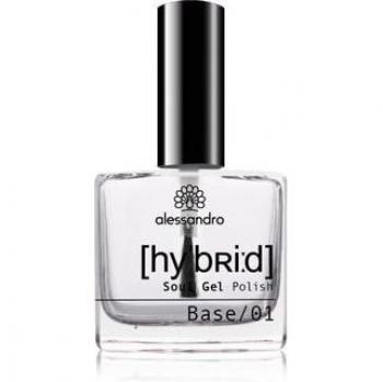 Alessandro Hybrid Nail Polish Base Coat - No LED Required - Perfect Nails in 3 Steps - Up to 10 Day Wear 8ml