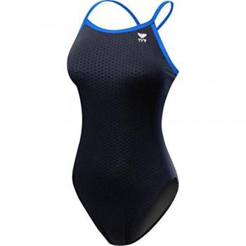 Bañador TYR Hexa Diamondfit Negro Azul Mujer 26