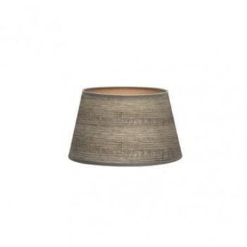 Pantalla Conica Salma E27 de Madera Gris 25x20x15 cm - Diseño Elegante