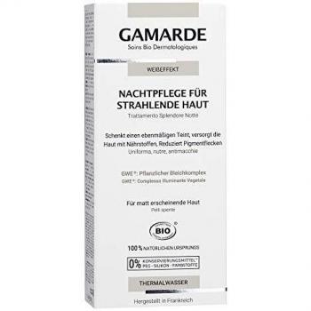 GAMARDE Organic Cosmetics: White Effect Night Cream for Radiant Skin I Pigment Spot Brightening Night Cream with Vegetable Lightening Complex GWE & Vitamin E I Face Cream for Women & Men I 40 ml