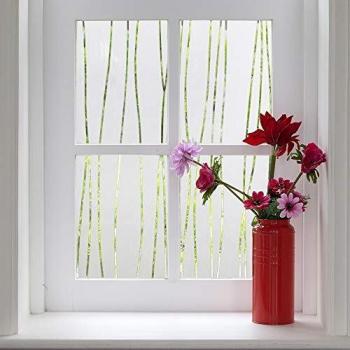 Finnez Vinilo para Ventana Privacidad Maxima Sin Pegamento Autoadhesiva Electrostática Protección contra Los Rayos UV Adecuado para Oficina Cocina Y Hogar 90 x 400 cm Blanco