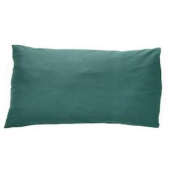 Funda de Almohada Satén Verde Floresta 50x90 cm, incluye 2 unidades