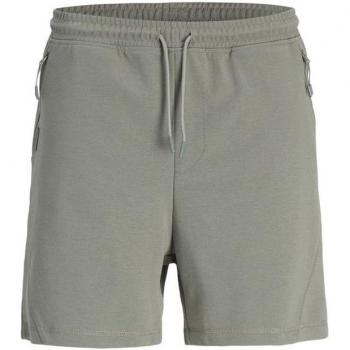 Pantalón Corto Deportivo Jack & Jones Gordon Cloud Verde Gris Hombre