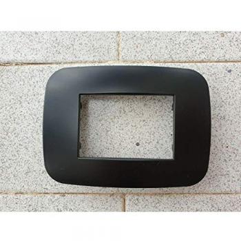Placa Compatibles Axolute Bticino Color Negro Opaco 4 Foros