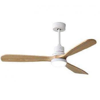 Ventilador de Techo Universal Blue ALM6056W con Luz LED y WiFi 26W Blanco/Madera