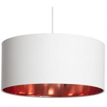 Lámpara Colgante LED de Tela Bello Reflejo Blanco - Diseño Contemporáneo para Salón y Dormitorio