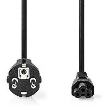 NEDIS Stromverlängerungskabel C14 - C13 | IEC-320-C13 | IEC-320-C14 | Gerade | Gerade | Vernickelt | 3.00 m | rund | PVC | Schwarz | Aufhänger