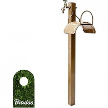 Bradas AG8300 - Grifo de jardín con soporte para manguera
