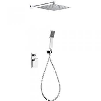 Conjunto Ducha Monomando Empotrado Cromo Imex Fiyi GPF016