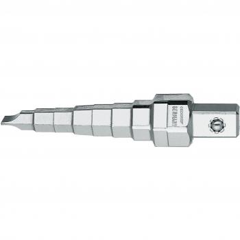 Gedore 380001 - Llave escalonada combinada No. 380150 con  carraca 1/2 No. 380200