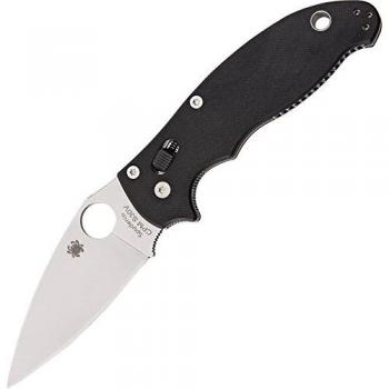 Spyderco Manix 2 Black Folding Knife, G-10 Handle, FE Blade C101GP2
