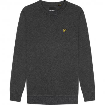 Lyle & Scott Men's Crew Neck Sweatshirt - Dark Grey Cotton - Size Medium
