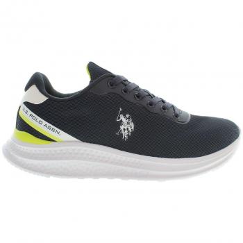 U.S. Polo Assn. Blue Polyester Sneaker - EU44/US11, Male Sneakers, Multicolor, Size: 11 US, Contrasting Detail Logo Sneaker
