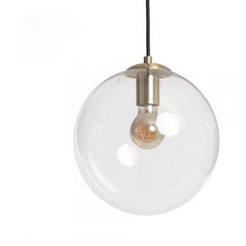 Lámpara Colgante de Metal y Cristal Transparente Moonlight Clear para Decoración de Salón, Habitación y Dormitorio