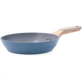 Sartén Aluminio Forjado PYREX SAND 26CM Azul Brillo, Antiadherente tricapa de alto rendimiento, Libre de PFOA, Apto Vitrocerámica, Apto Inducción, A